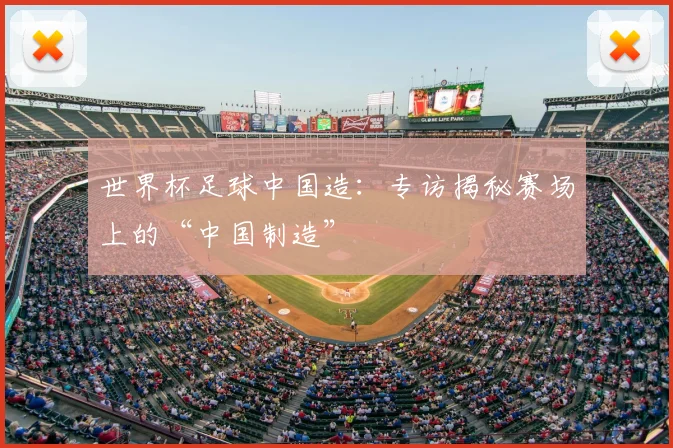 世界杯足球中国造：专访揭秘赛场上的“中国制造”