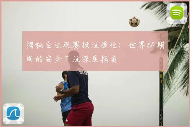 揭秘合法观赛投注途径：世界杯期间的安全下注深度指南